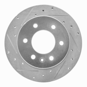 Ram ProMaster 3500 Brake Rotor (1) - Rear Left - R1 Concepts - Drilled & Slotted - Silver - `06-`18